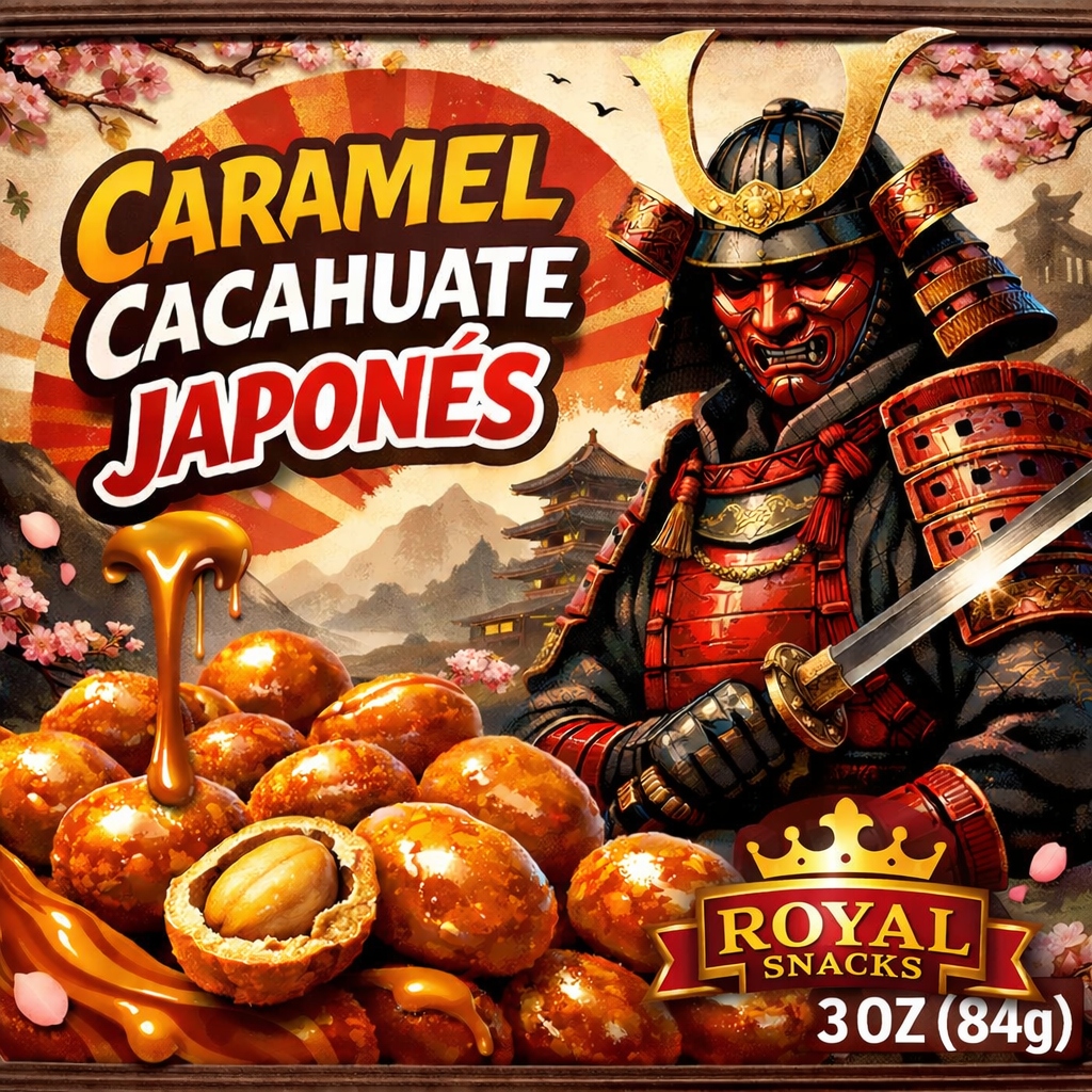 Royal Snacks Caramel Cacahuate Japonés 3oz — El Paso TX