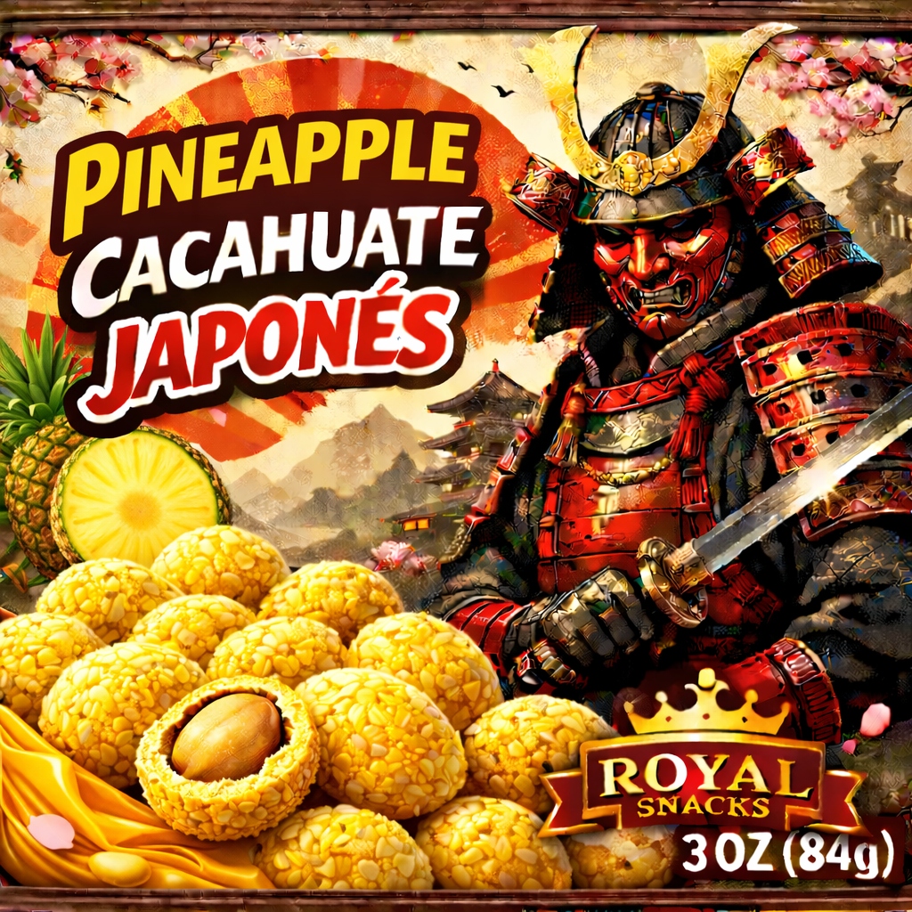 Royal Snacks Pineapple Cacahuate Japonés 3oz — El Paso TX