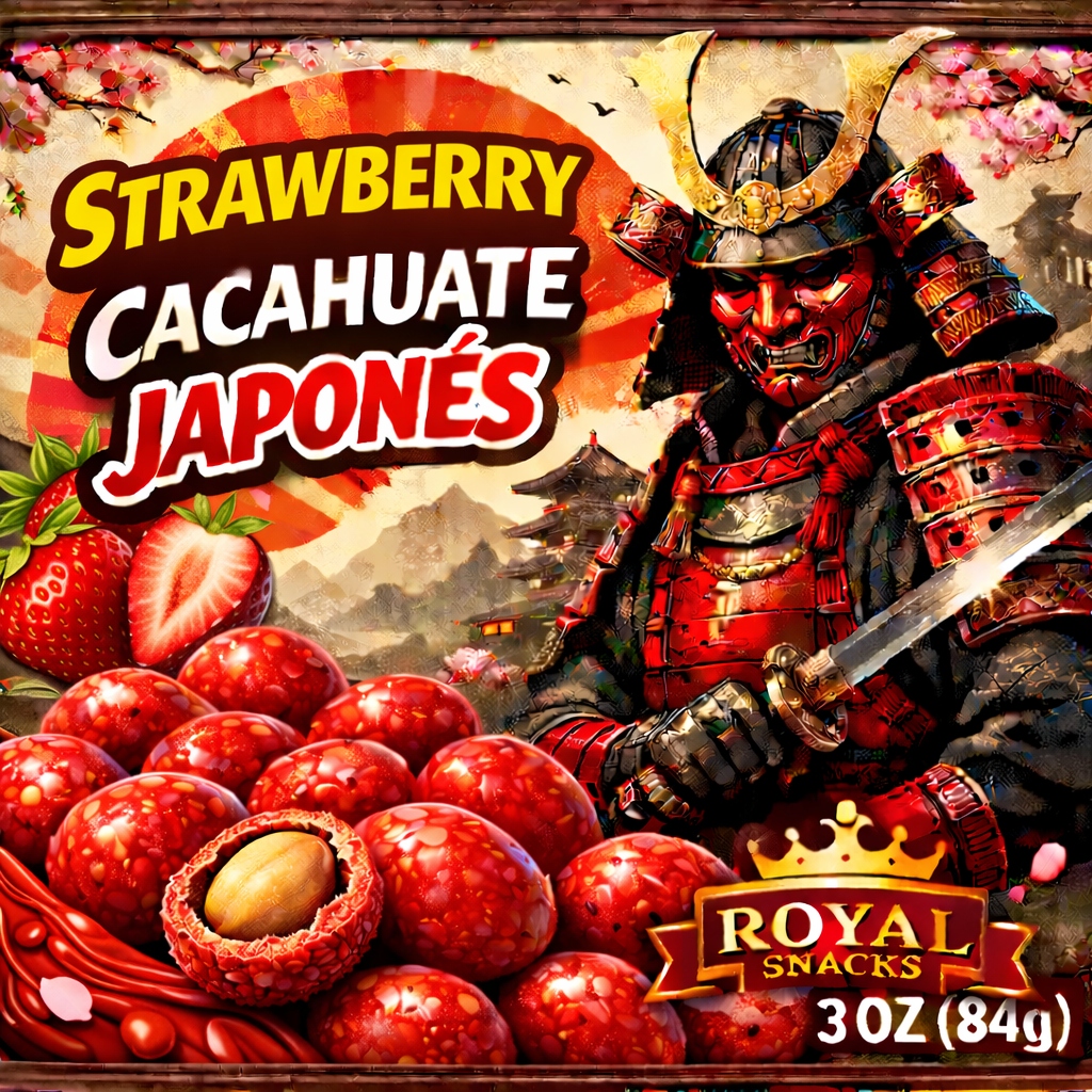 Royal Snacks Strawberry Cacahuate Japonés 3oz — El Paso TX