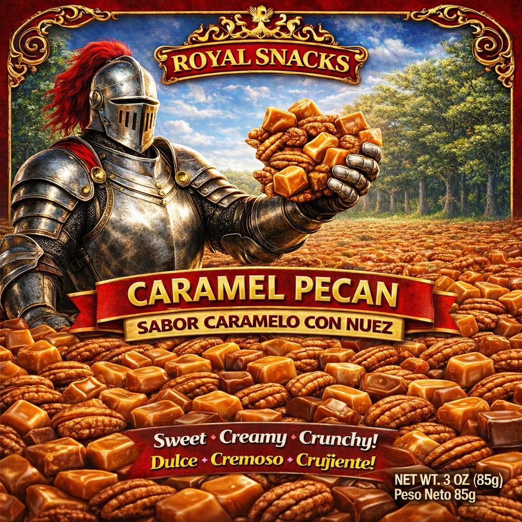 Royal Snacks Caramel Pecan — Sabor Caramelo con Nuez 3oz