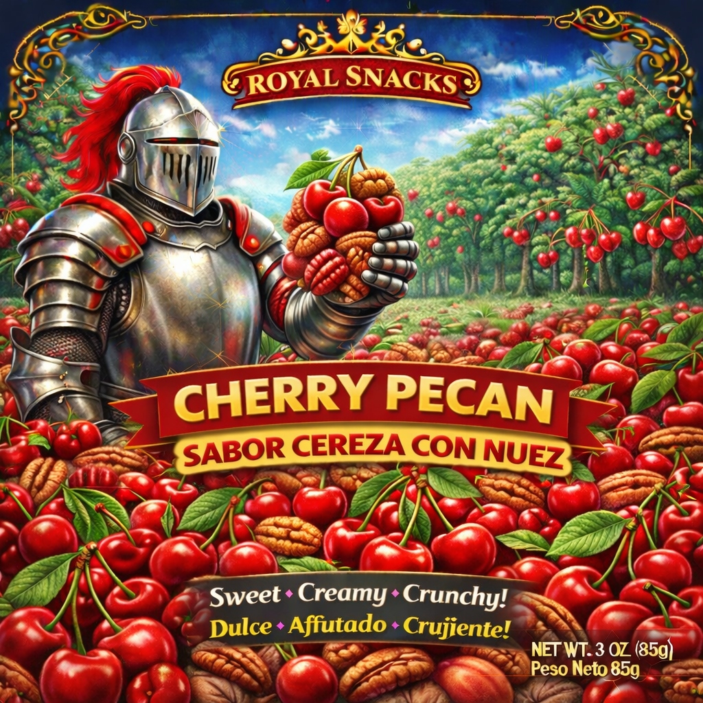 Royal Snacks Cherry Pecan — Sabor Cereza con Nuez 3oz