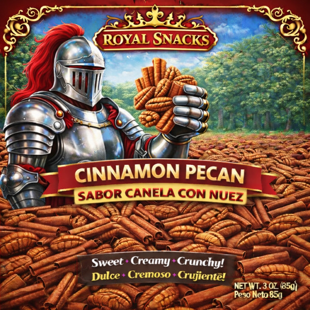 Royal Snacks Cinnamon Pecan — Sabor Canela con Nuez 3oz