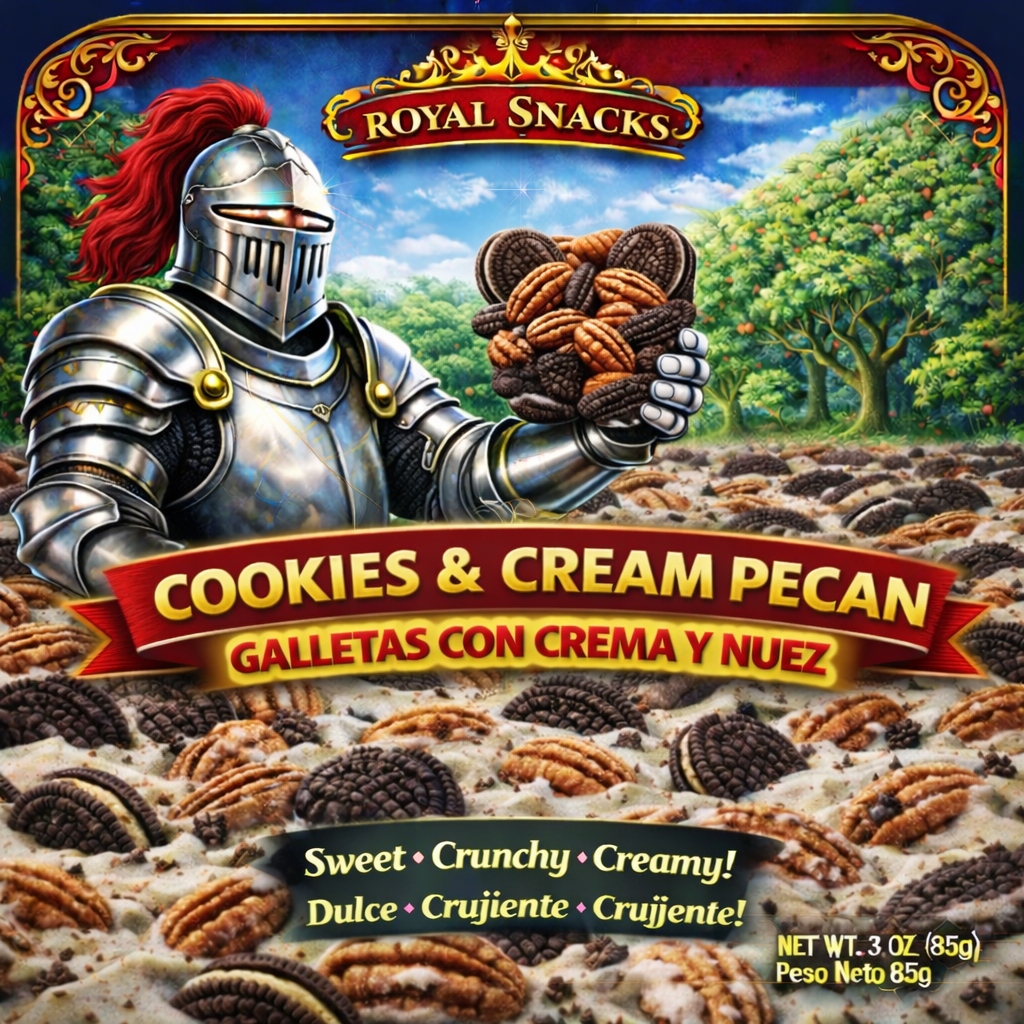 Royal Snacks Cookies and Cream Pecan — Galletas con Crema y Nuez 3oz